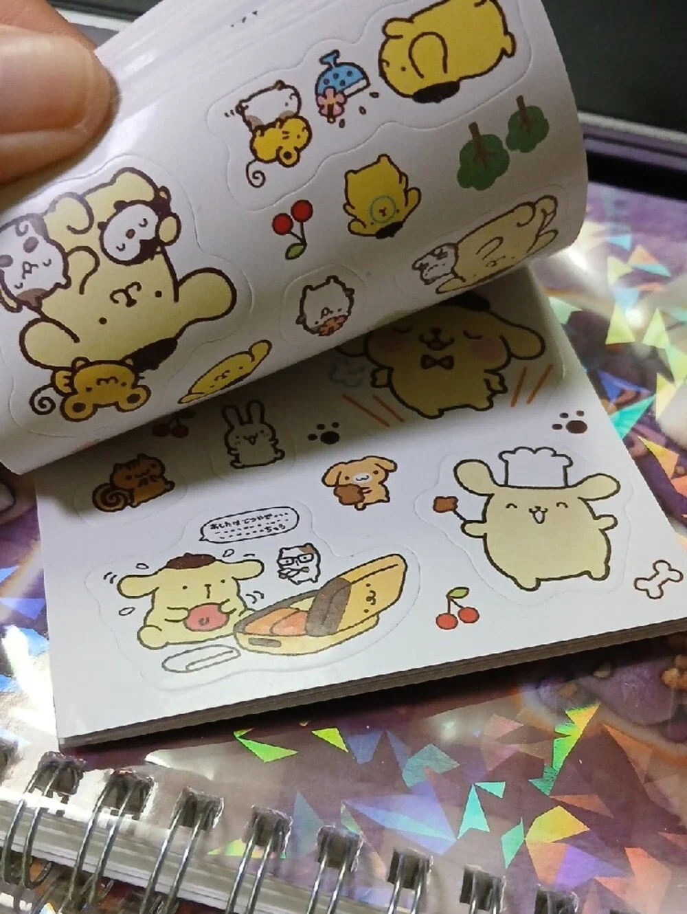 Cute Purple Kuromi Sticker Book — 24 Pages